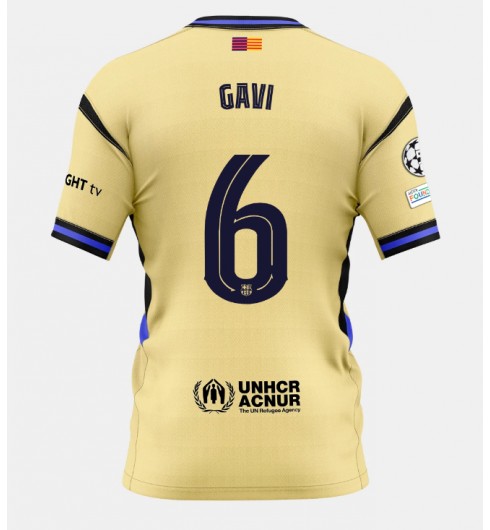 Barcelona Paez Gavi #6 Venkovní Dres 2025-26 Krátký Rukáv Barcelona Paez Gavi #6 Venkovní Dres 2025-26 Krátký Rukáv